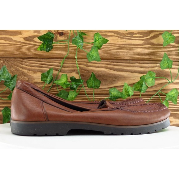 Eddie Bauer Shoes Sz 10 M Brown Loafer Leather Men - Picture 4 of 7